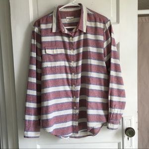 Bridge & Burn linen blend button up